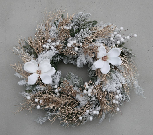 Winter Christmas Bloom Wreath [55 cm]