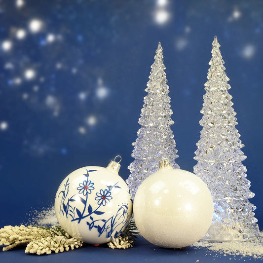 Christmas bauble - Floral Christmas Ornaments Set [9 pcs. x 10 cm]