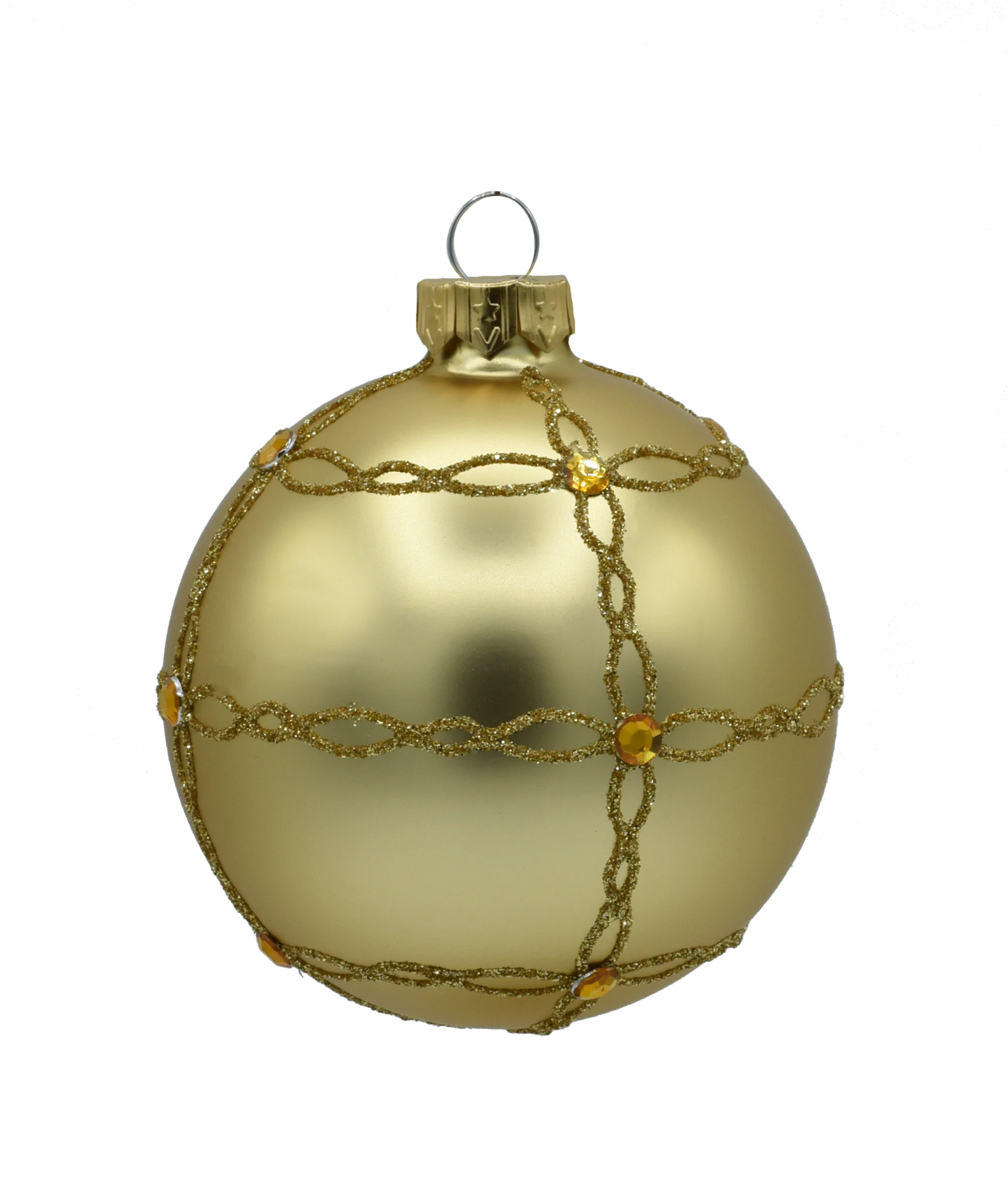 Christmas bauble - Golden Chain Elegance Set [6 pcs. x 8 cm]